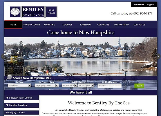 Bentley By The Sea Real Estate Website